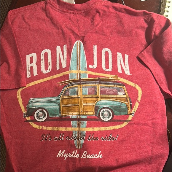 Ron Jon Myrtle Beach Red Surfboard T-Shirt - Picture 1 of 2